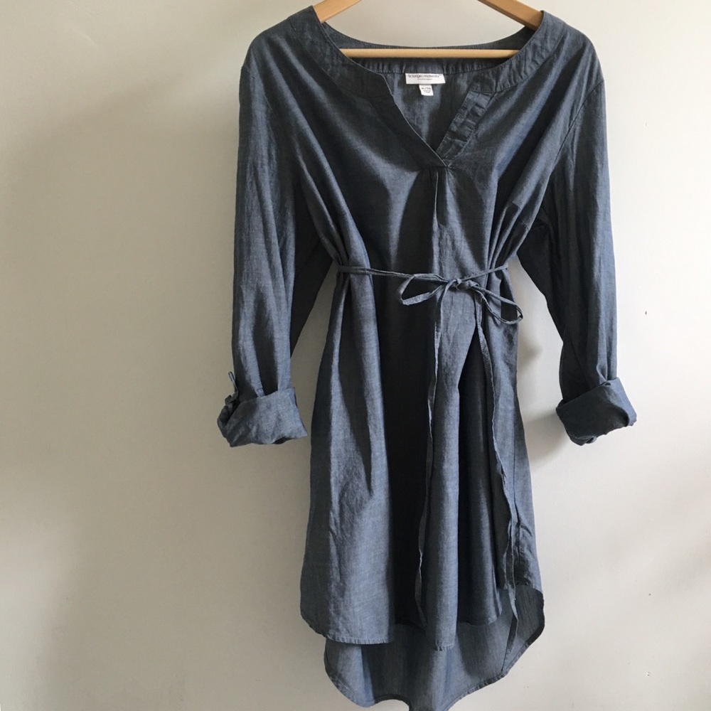 Liz Lange Maternity Chambray Tunic, Size XL/TG